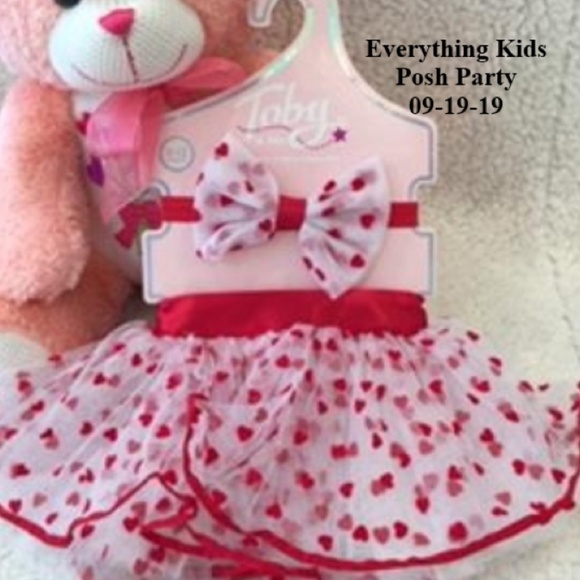 Toby & Me Other - TOBY & ME RED & WHITE TULLE SKIRT SET SIZE 0 TO 12